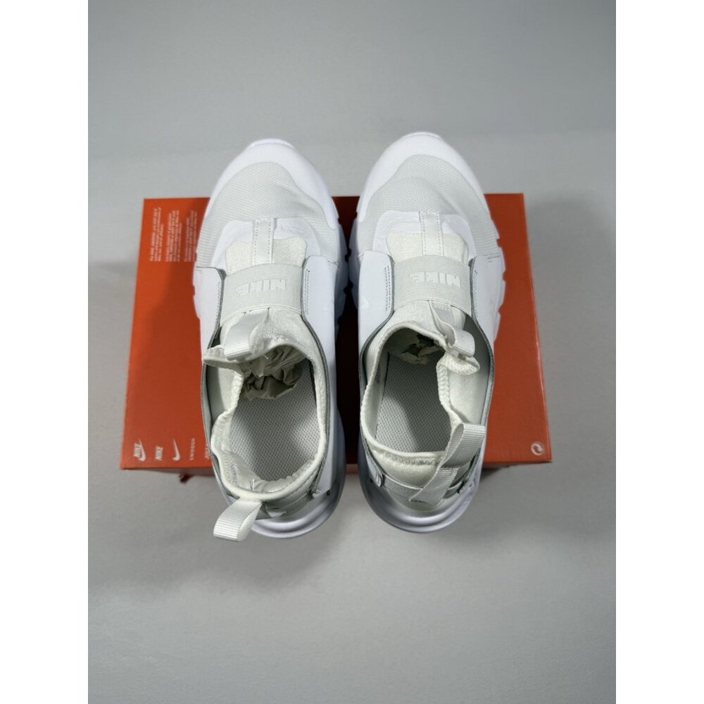 New Youth Size 7Y (GS) - Nike Flex Runner 2 Low Triple White DJ6038 100 - Picture 7 of 10